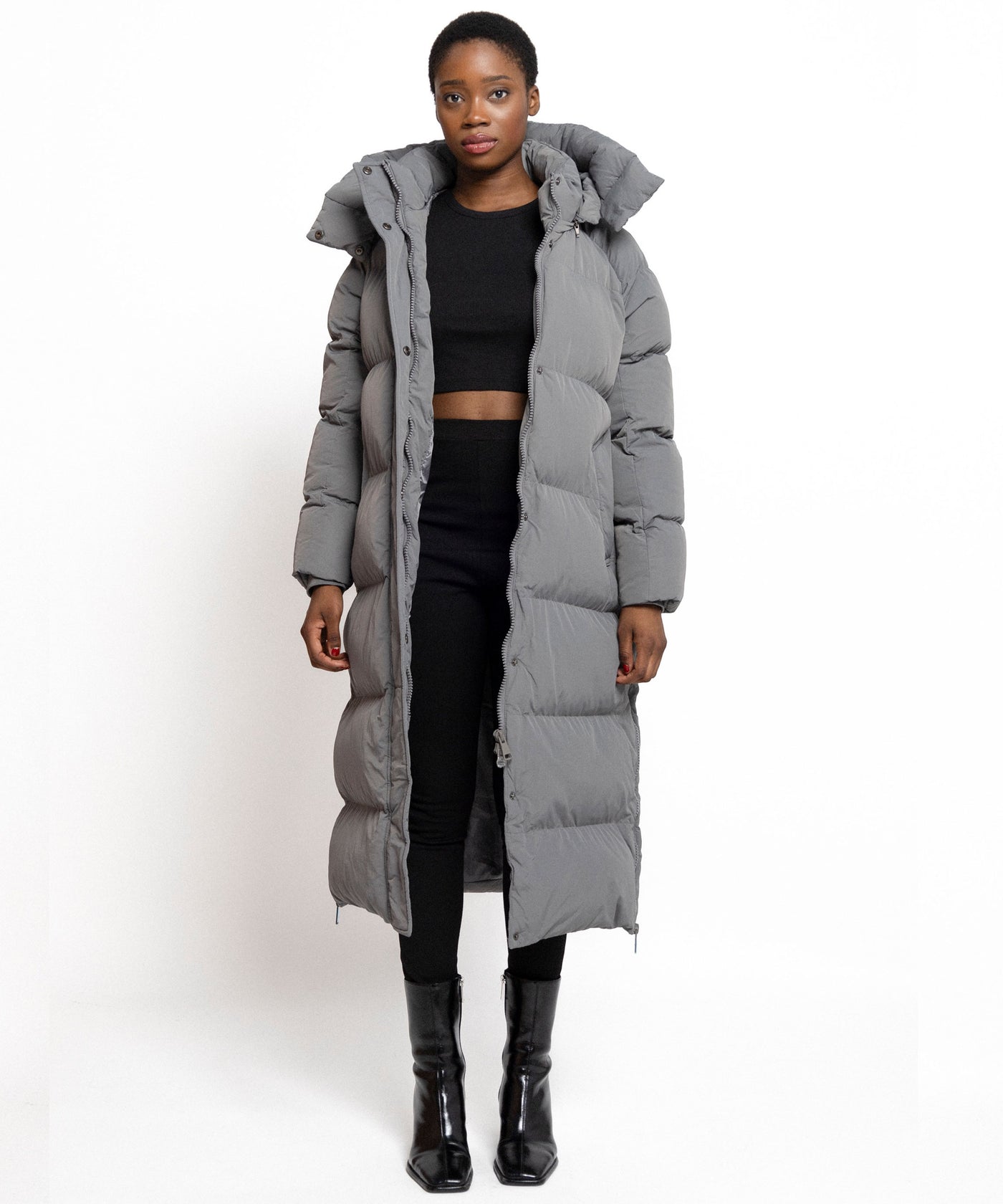 Oversize Jacke Addie Lang Dunkelgrau  Ladypolitan ♡   