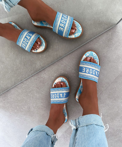 Slippers Susa blue
