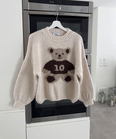 Pullover Teddybär Beige Ladypolitan ♡