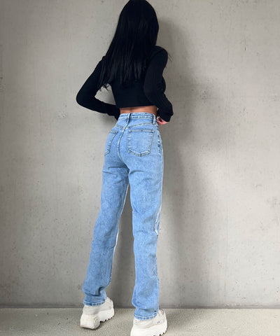 Stretch Straight Leg Jeans Sindy