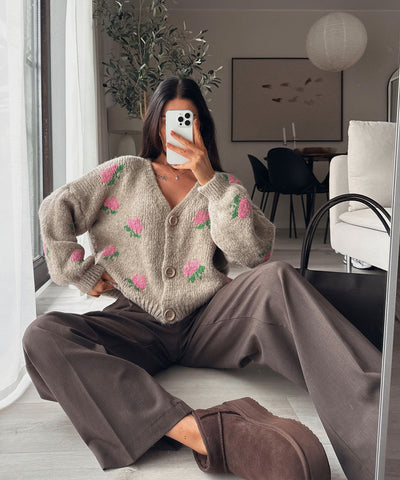 Cardigan Rose Taupe