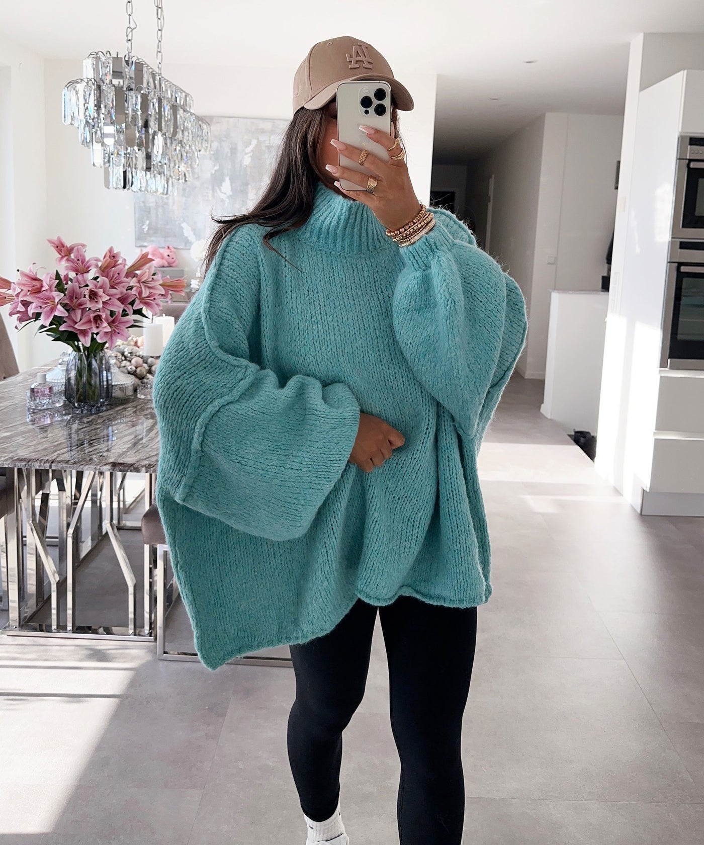 Oversize Pullover Nata Türkis  Ladypolitan ♡   