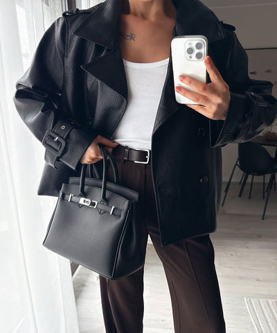 Lederjacke Gloria Schwarz Ladypolitan ♡