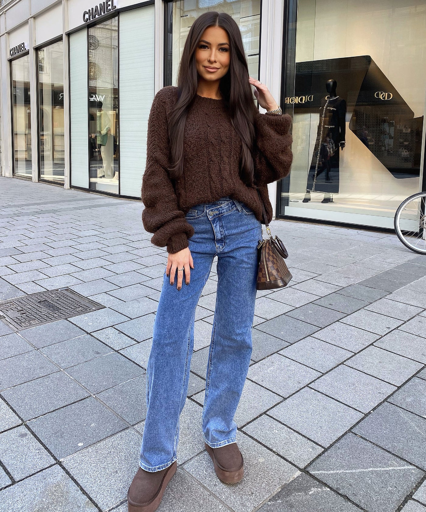 Pullover Leona Dunkelbraun Ladypolitan ♡