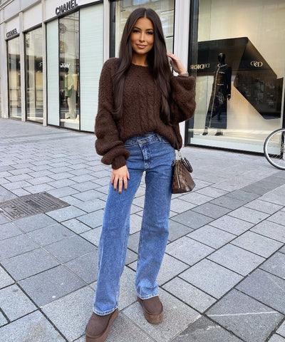 Pullover Leona Dunkelbraun Ladypolitan ♡