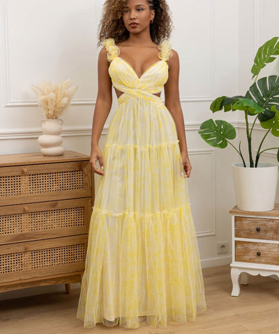 Kleid Alusia Gelb Ladypolitan ♡