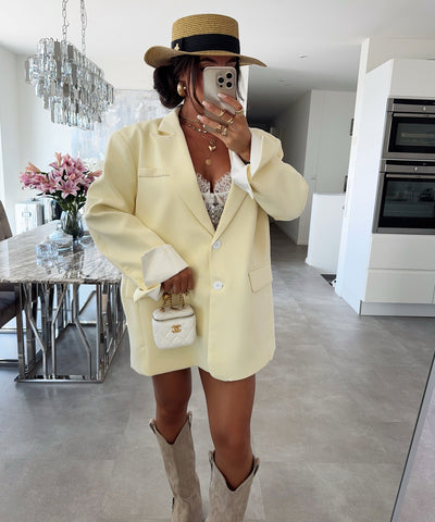 Oversize Blazer Trina Gelb Ladypolitan ♡