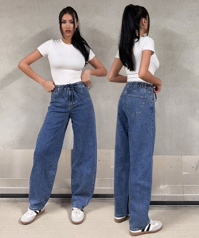 Stretch Balloon Jeans Riula Blau Ladypolitan ♡