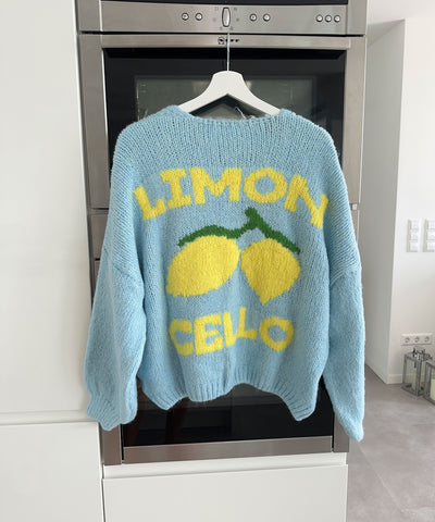 Print Cardigan Limoncello Hellblau  Ladypolitan ♡   