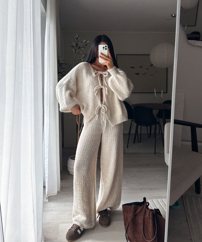 Cardigan Schleife Fia Beige