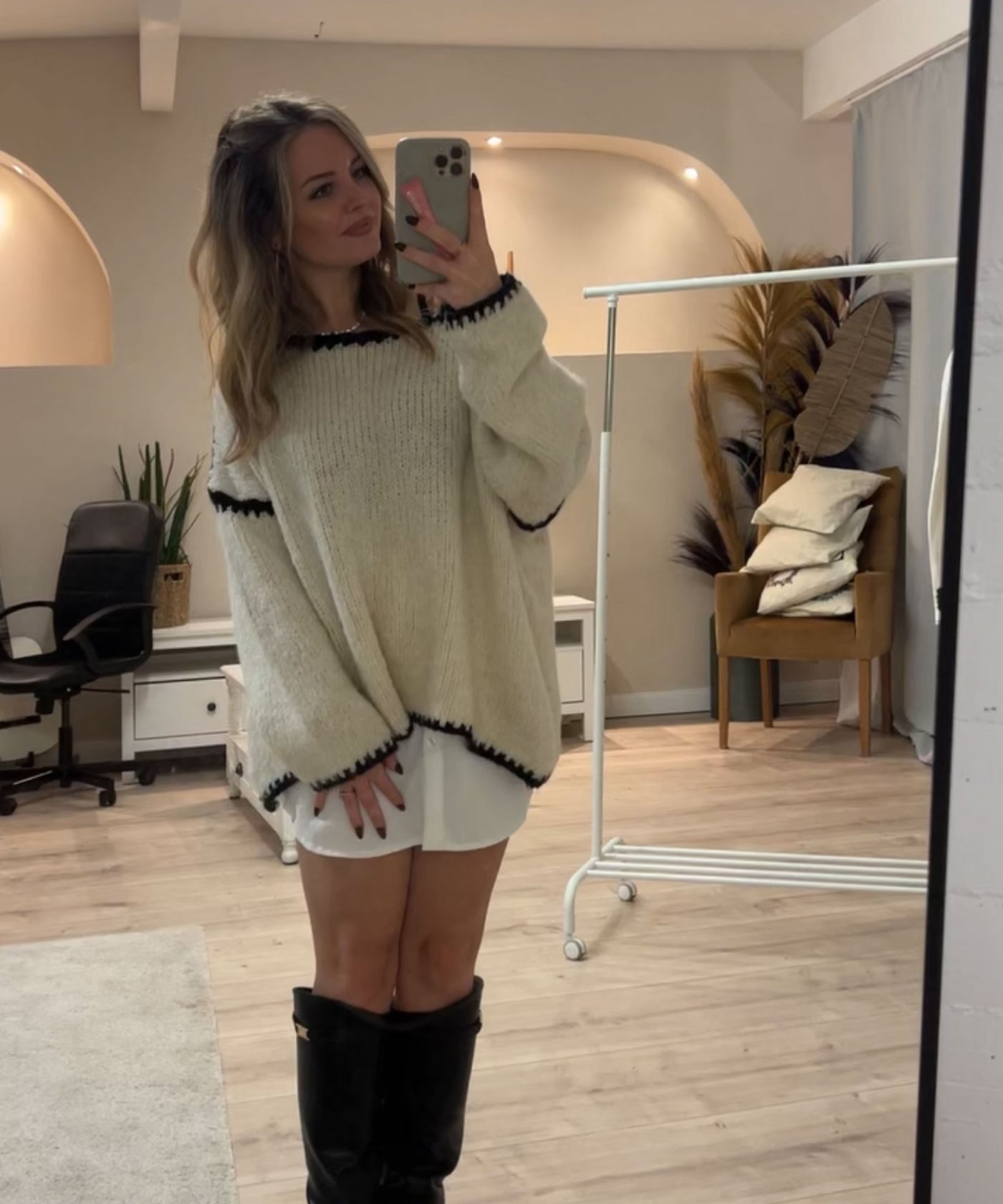 Pullover Helena Beige Ladypolitan ♡