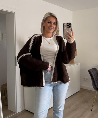Cardigan Helena Dunkelbraun