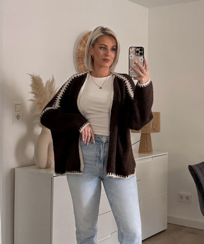 Cardigan Helena Dunkelbraun