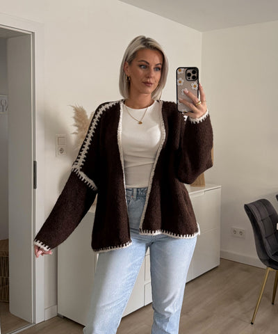 Cardigan Helena Dunkelbraun