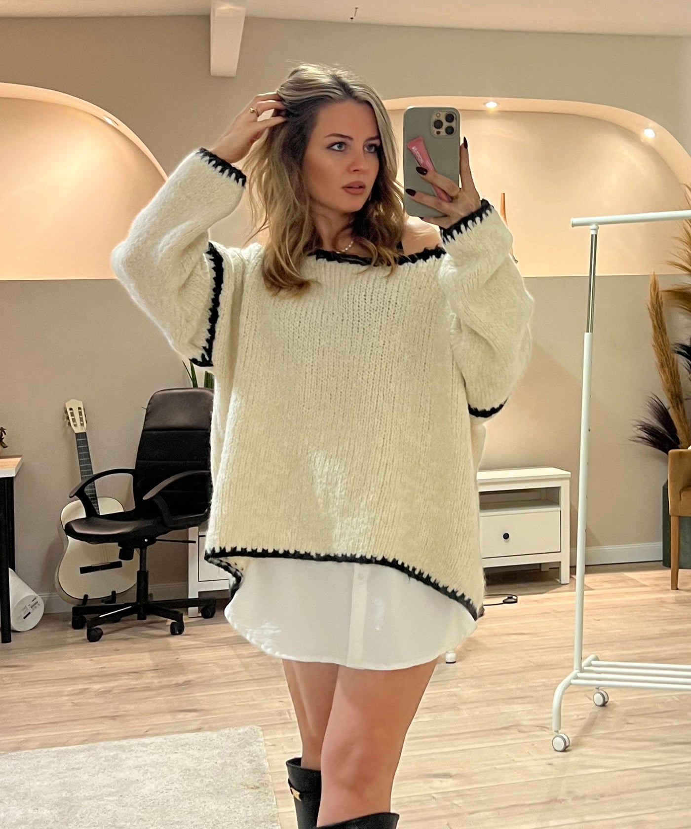 Pullover Helena Beige Ladypolitan ♡