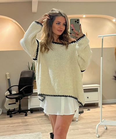 Pullover Helena Beige Ladypolitan ♡