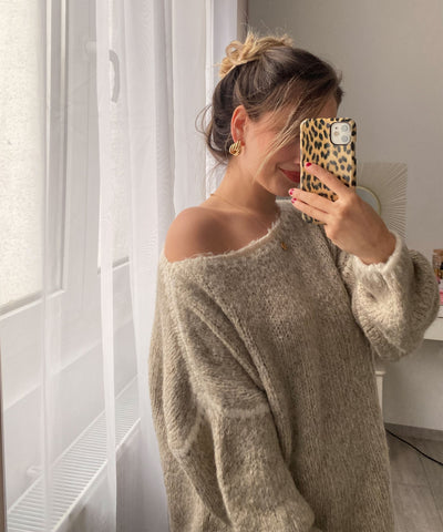 Pullover Helena Taupe Ladypolitan ♡