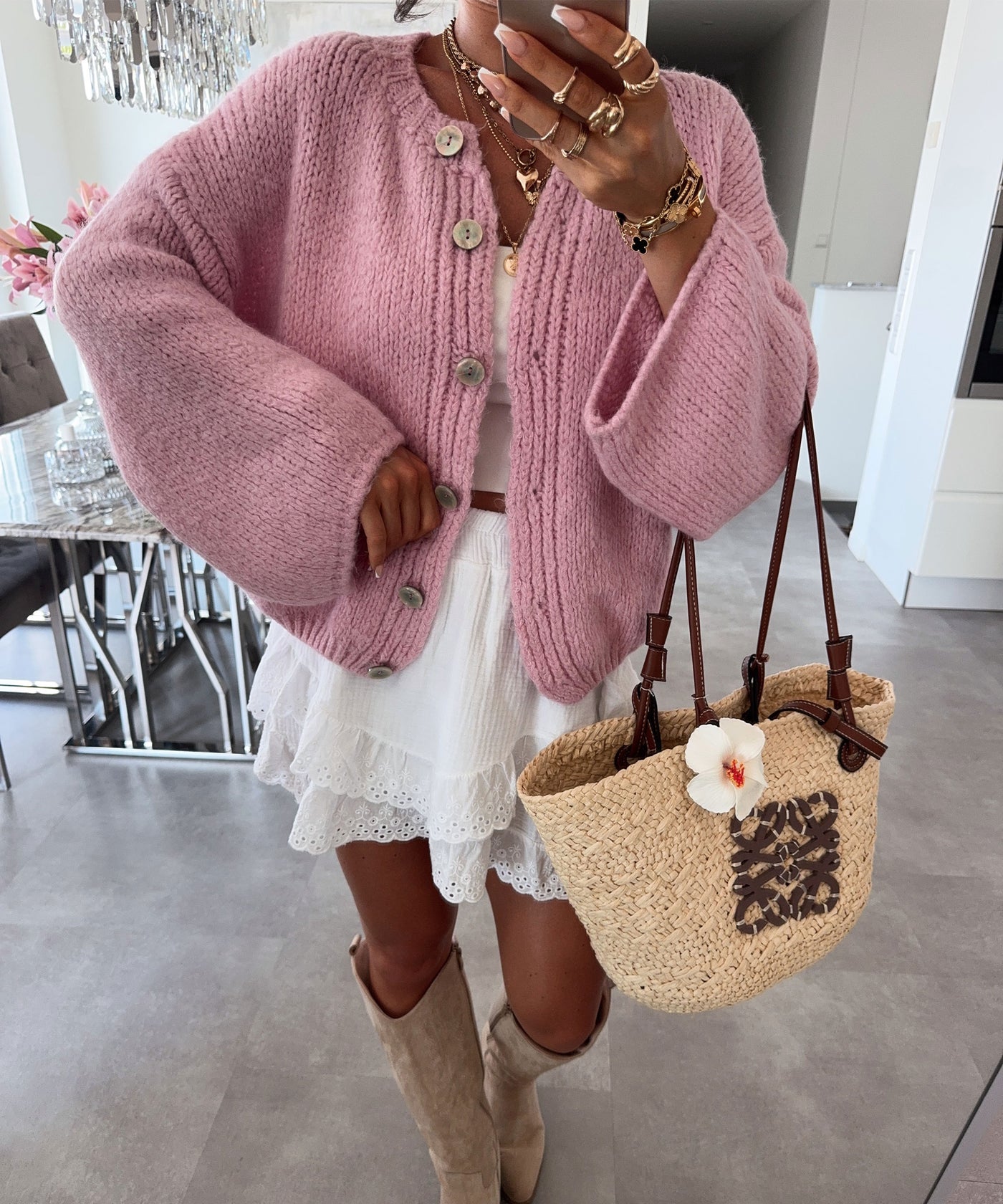 Cardigan Dania Rosa Ladypolitan ♡
