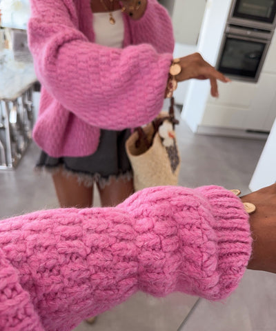 Cardigan Devina Pink Ladypolitan ♡