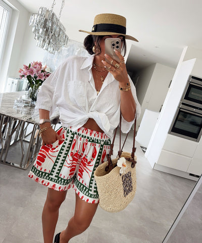 Shorts Mia Hummer Weiß Ladypolitan ♡