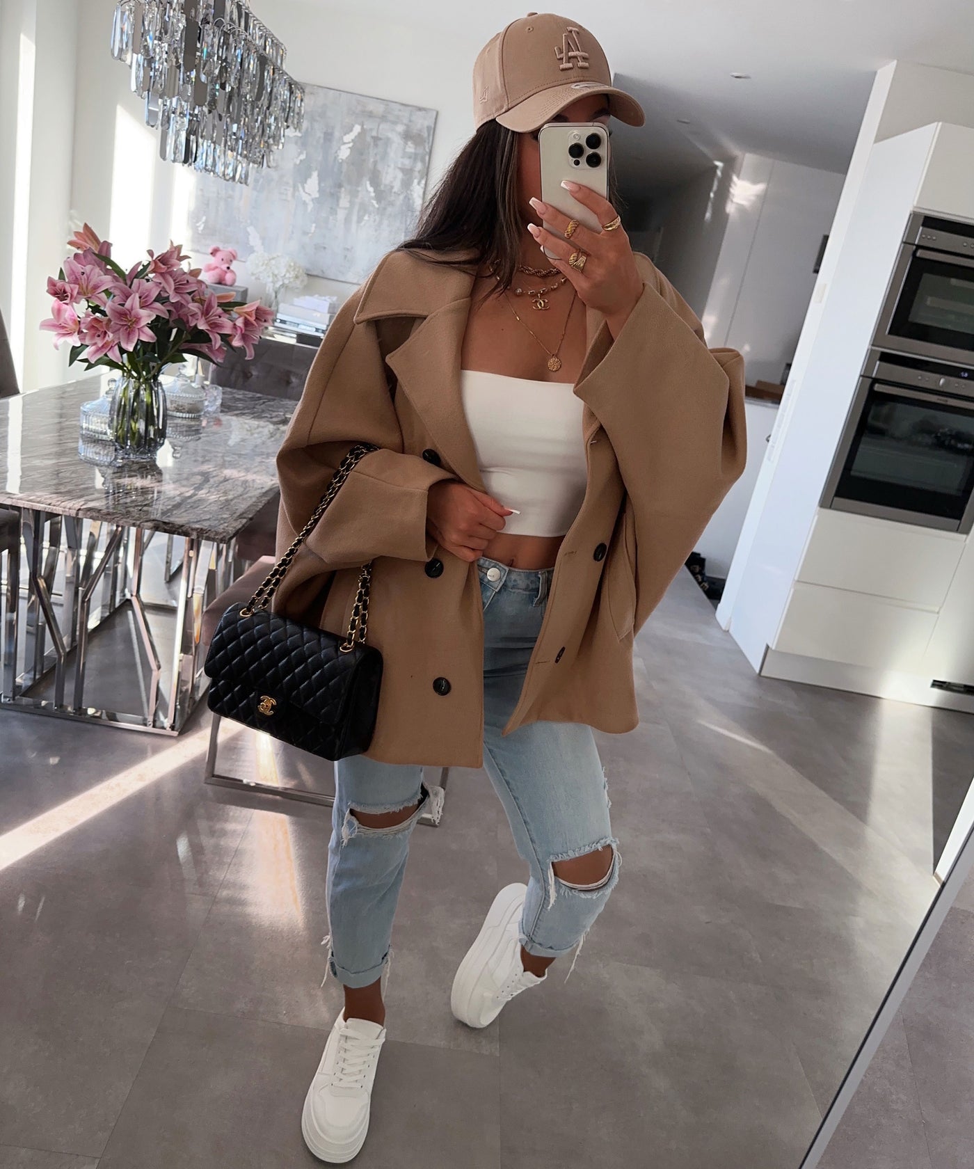 Oversize Jacke Joana Camel