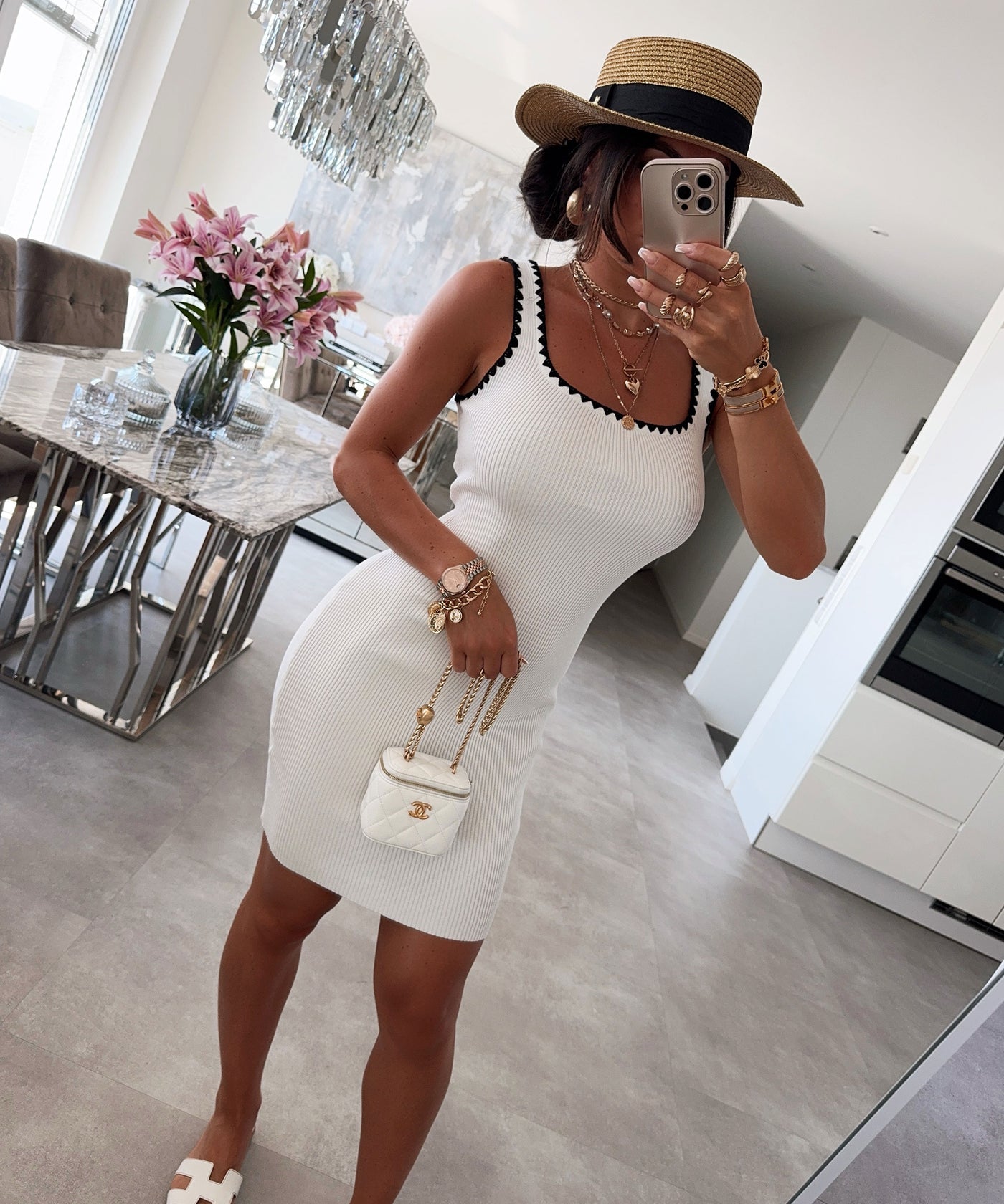 Kleid Trove Weiß Ladypolitan ♡