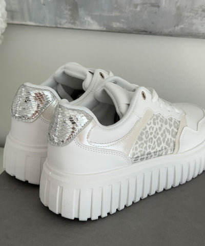 Sneaker Mara Leo Weiß Ladypolitan ♡