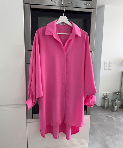 Oversize Bluse Alina Fuchsia Pink Ladypolitan ♡