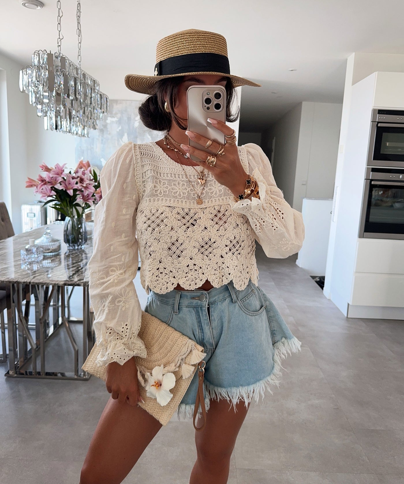 Häkel Oberteil Tayra Beige Ladypolitan ♡