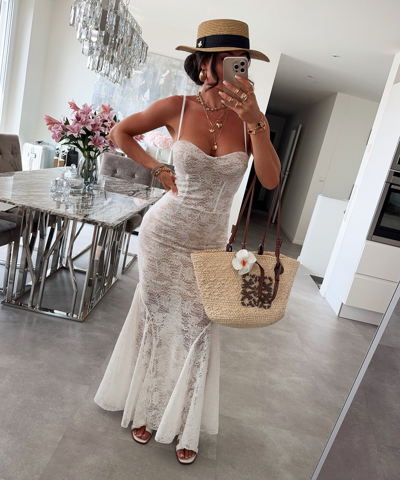 Kleid Elesaia Weiß Ladypolitan ♡