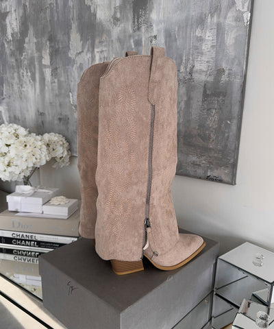 Cowboy Stiefel Lavinia Beige Ladypolitan ♡