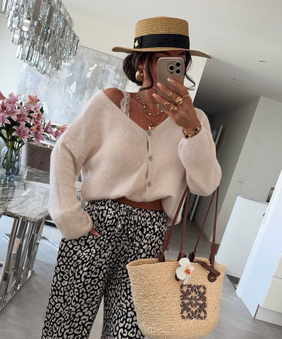 Cardigan Liz Beige Ladypolitan ♡