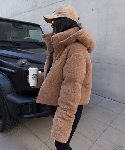 Teddy Fell Jacke Aila Camel Ladypolitan ♡