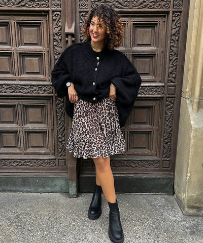 Oversize Strickjacke Jalsien Schwarz Ladypolitan ♡