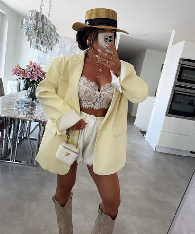Oversize Blazer Trina Gelb Ladypolitan ♡