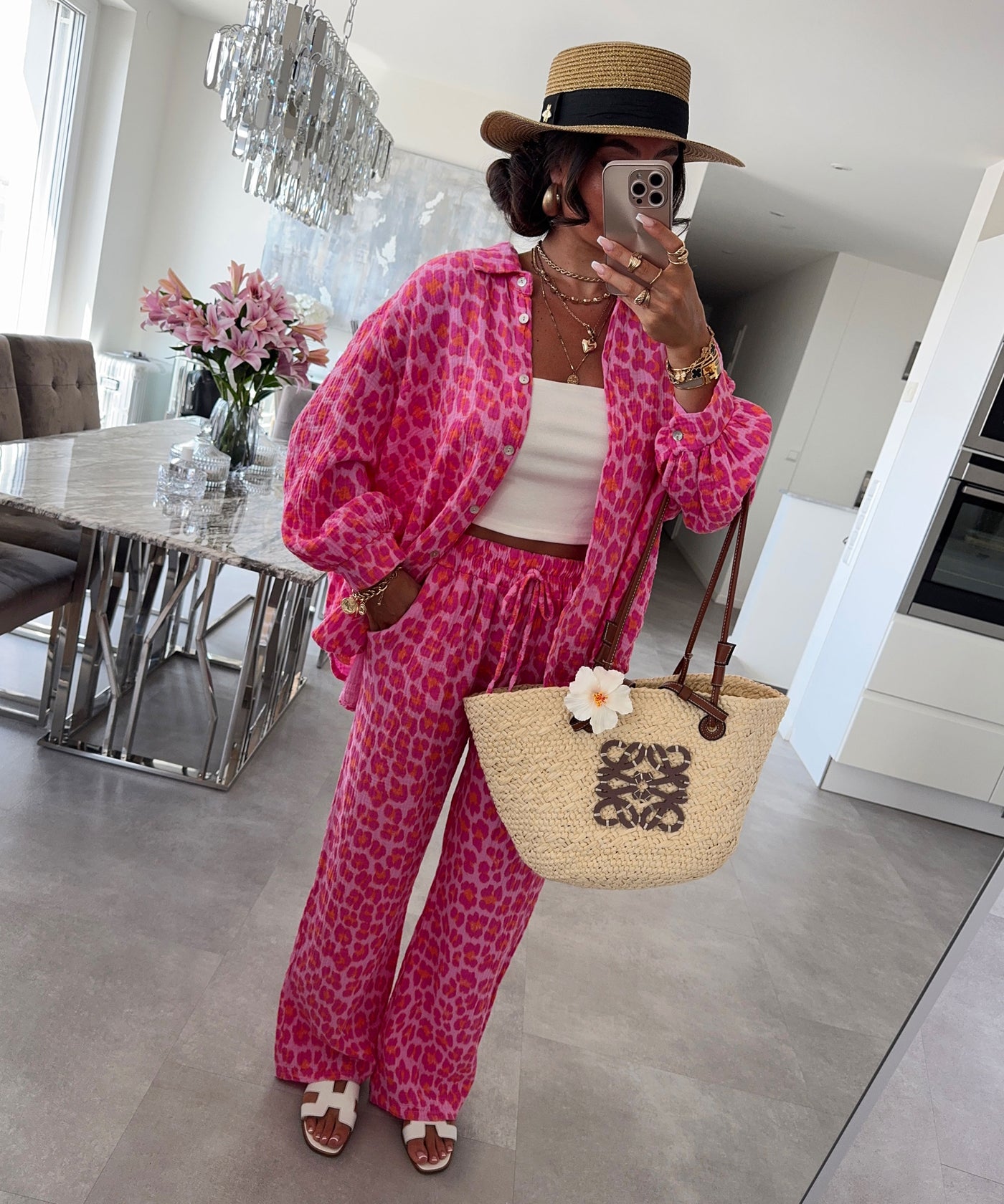 Musselin Hose Abril Leo Pink Ladypolitan ♡
