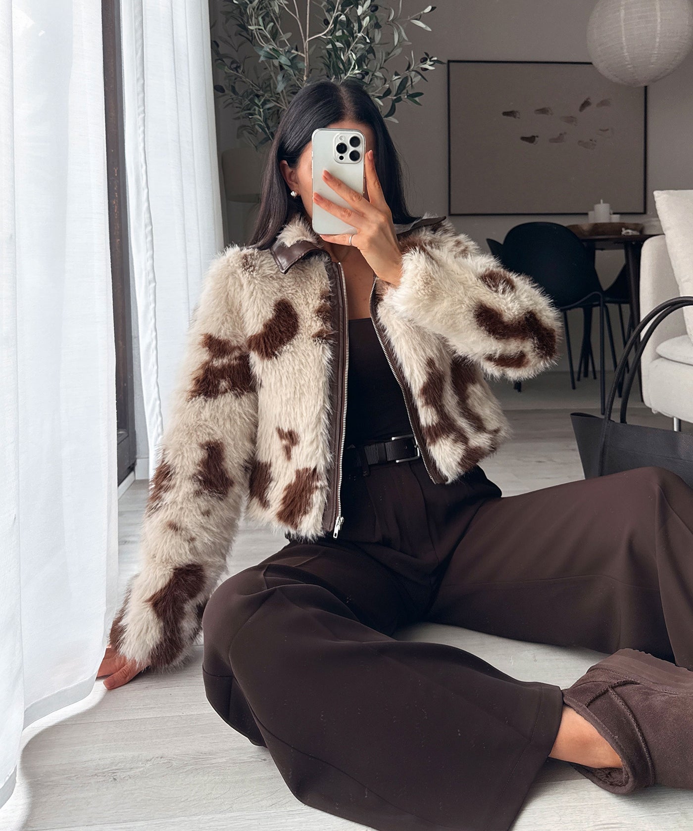 Kunstfell Jacke Frania Creme Ladypolitan ♡