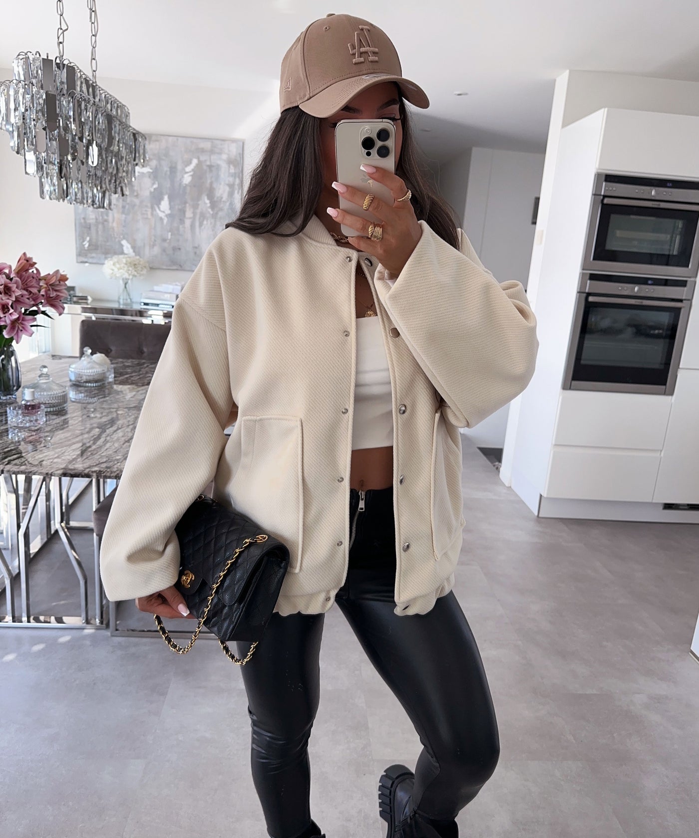 Oversized jacket Sally beige