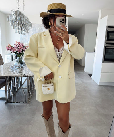 Oversize Blazer Trina Gelb Ladypolitan ♡