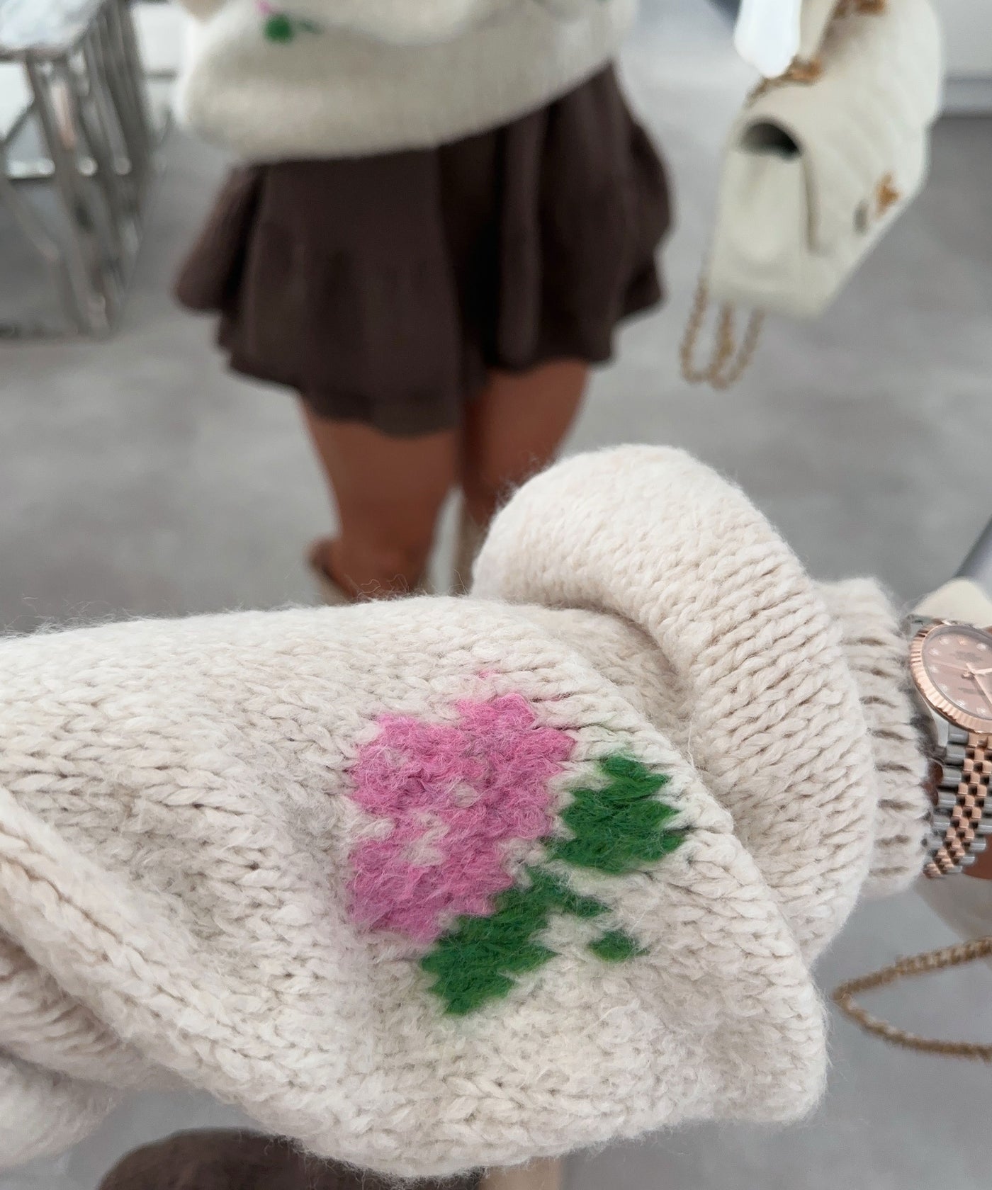 Pullover Rose Beige Ladypolitan ♡