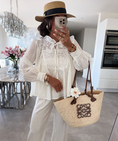 Bluse Milona Weiß Ladypolitan ♡