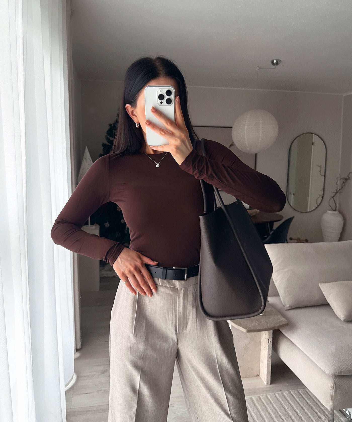 Langarm Shirt Jil Weinrot