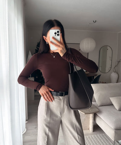 Langarm Shirt Jil Weinrot