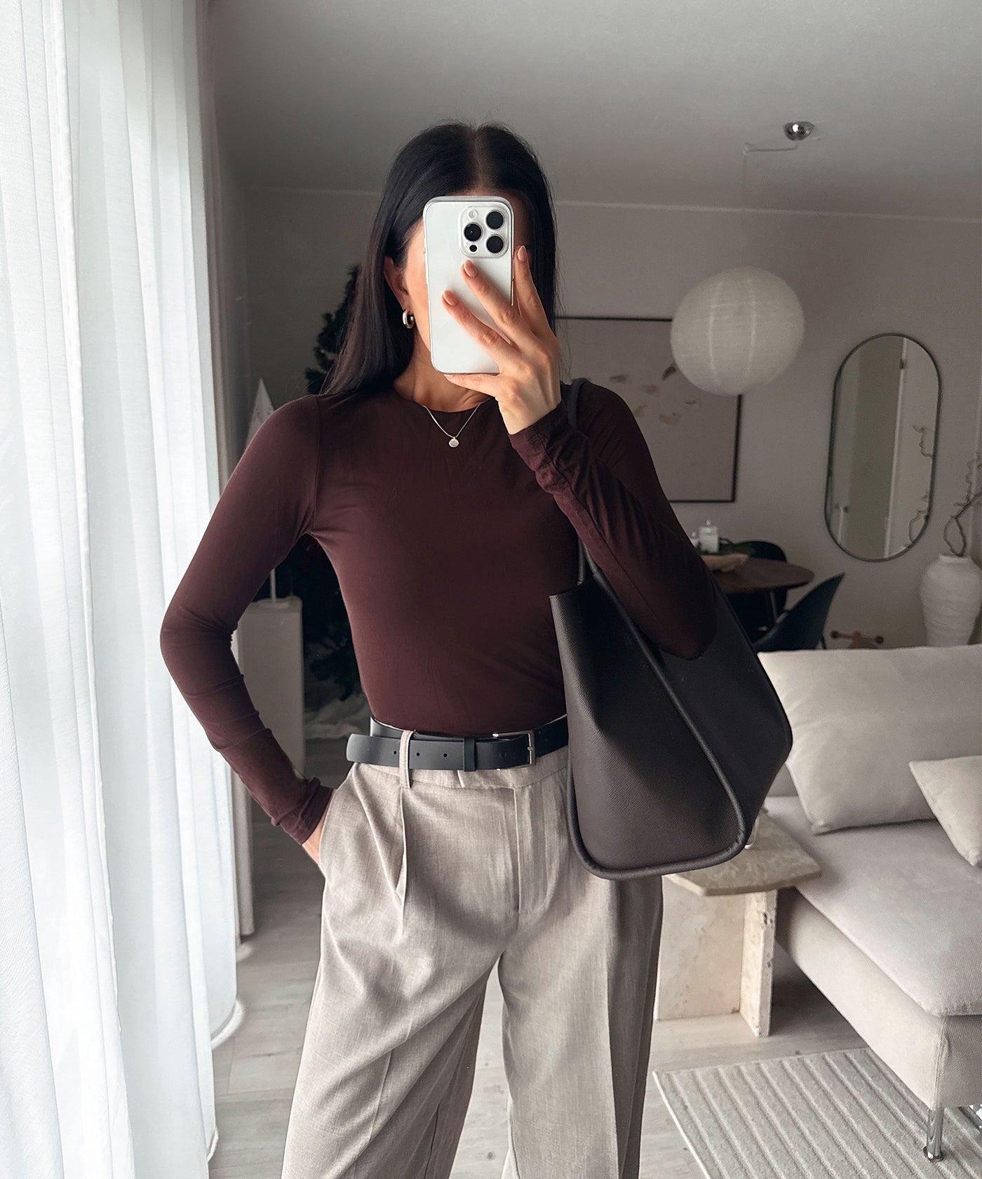 Langarm Shirt Jil Weinrot