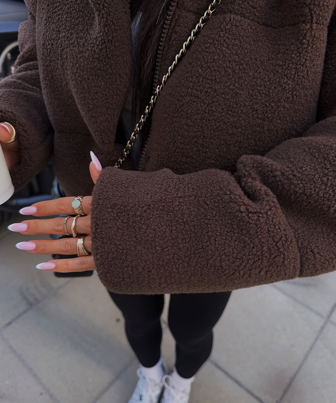 Teddy Fell Jacke Aila Dunkelbraun Ladypolitan ♡