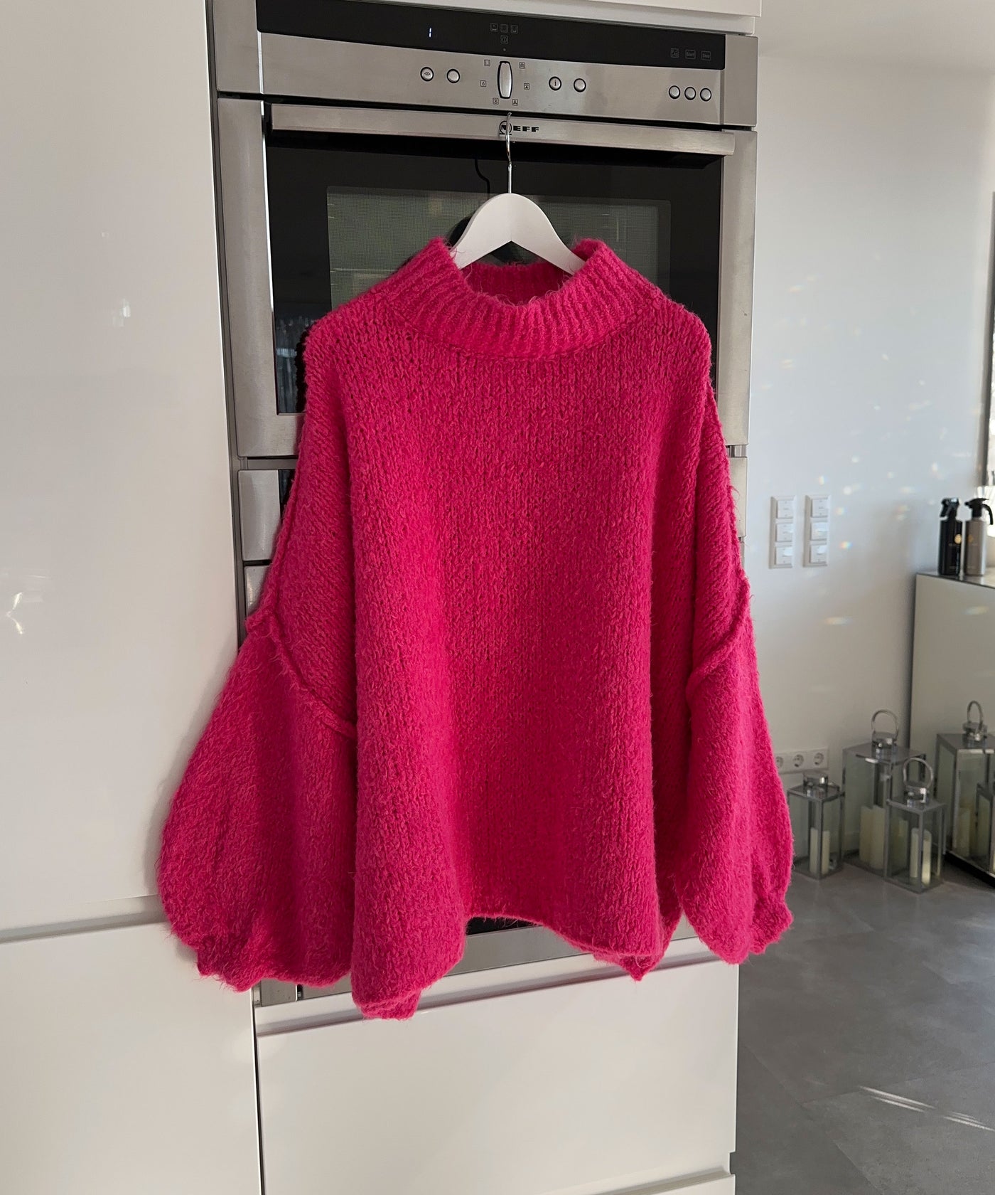 Oversize Pullover Nata Neon Pink