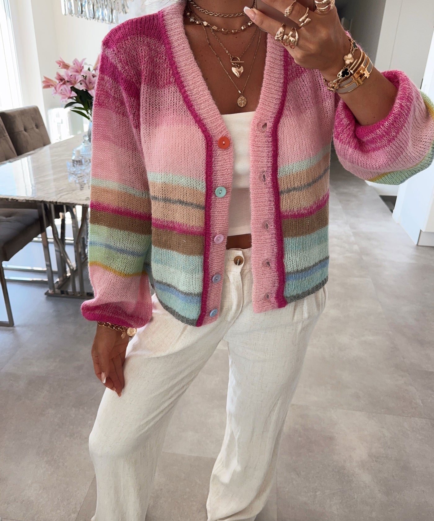 Cardigan Elaisa Pink Ladypolitan ♡