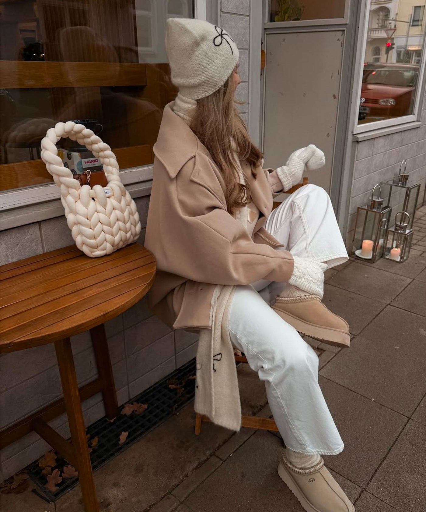 Oversize Jacke Joana Beige