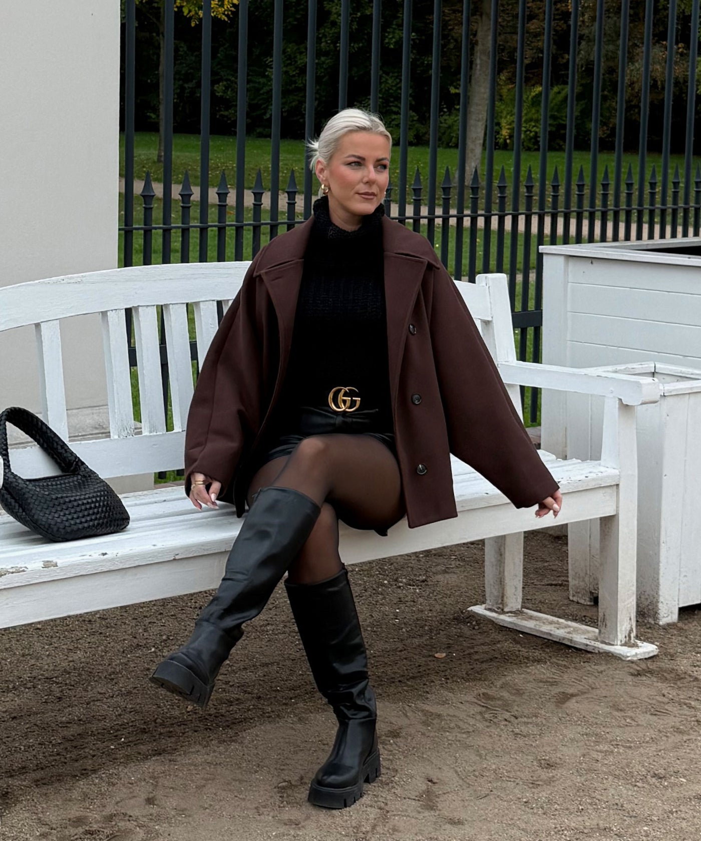 Oversize Jacke Joana Dunkelbraun Ladypolitan ♡