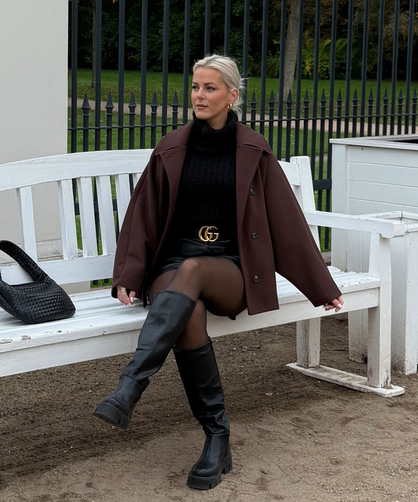 Oversize Jacke Joana Dunkelbraun Ladypolitan ♡